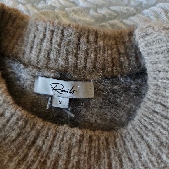 Rails Lana Leopard Print Sweater sz sm - Picture 4 of 5